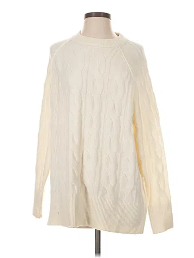 Pre-owned Aerie Pullover Sweater In Ivory