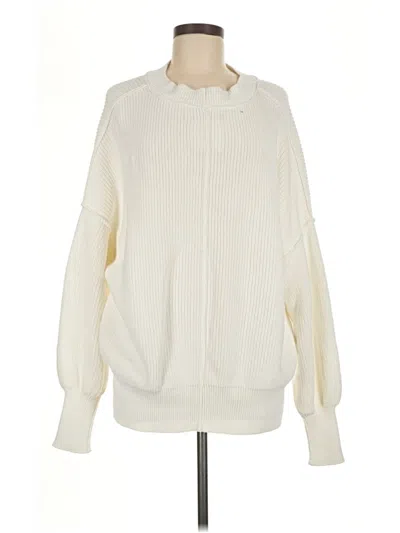 Pre-owned Aerie Pullover Sweater In Ivory