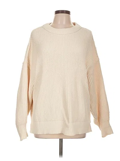 Pre-owned Aerie Pullover Sweater In Ivory