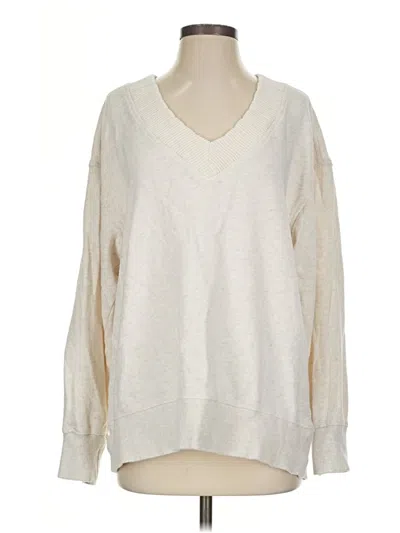 Pre-owned Aerie Pullover Sweater In Ivory
