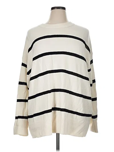 Pre-owned Aerie Pullover Sweater In Ivory
