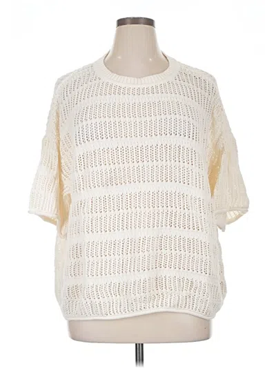 Pre-owned Aerie Pullover Sweater In Ivory