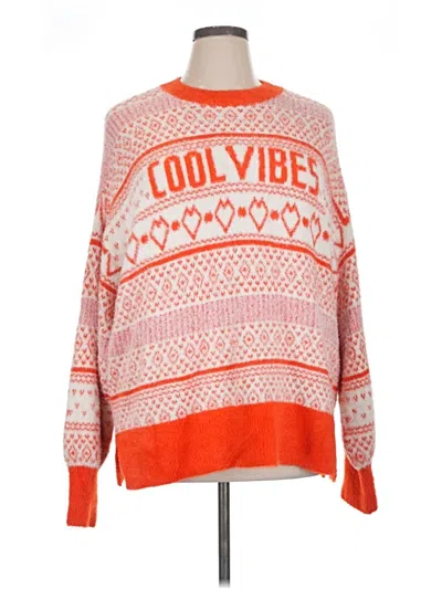 Pre-owned Aerie Pullover Sweater In Orange