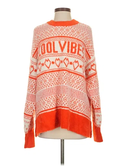 Pre-owned Aerie Pullover Sweater In Orange
