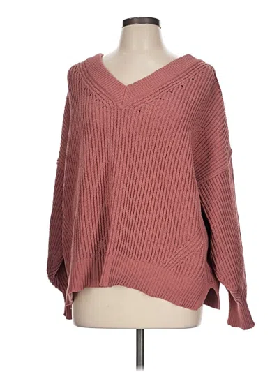 Pre-owned Aerie Pullover Sweater In Pink