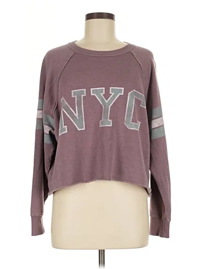 Pre-owned Aerie Pullover Sweater In Purple