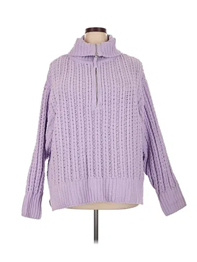 Pre-owned Aerie Pullover Sweater In Purple