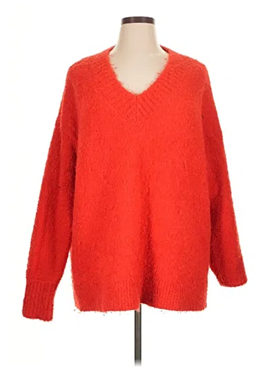 Pre-owned Aerie Pullover Sweater In Red