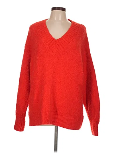 Pre-owned Aerie Pullover Sweater In Red