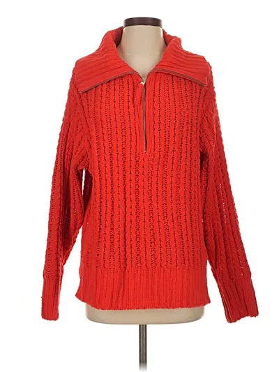 Pre-owned Aerie Pullover Sweater In Red