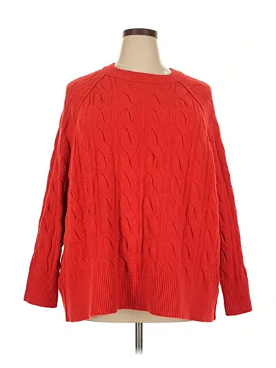 Pre-owned Aerie Pullover Sweater In Red