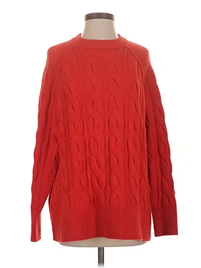 Pre-owned Aerie Pullover Sweater In Red