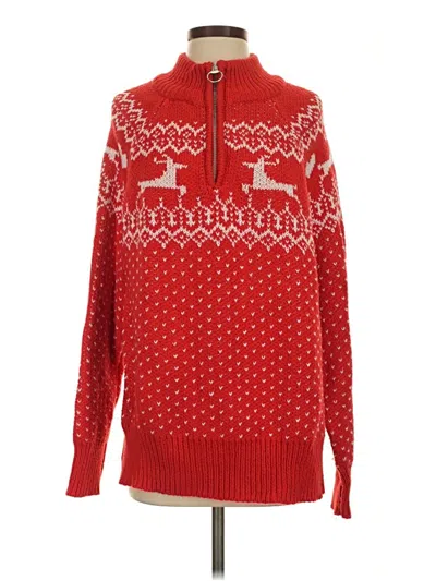 Pre-owned Aerie Pullover Sweater In Red