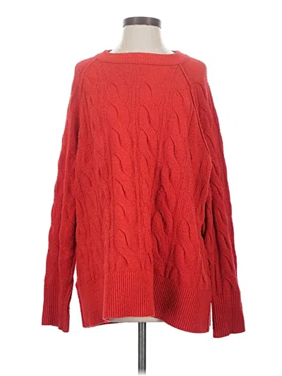 Pre-owned Aerie Pullover Sweater In Red