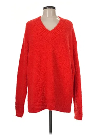 Pre-owned Aerie Pullover Sweater In Red