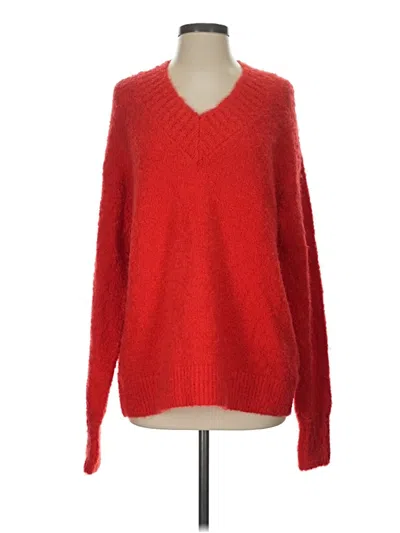 Pre-owned Aerie Pullover Sweater In Red