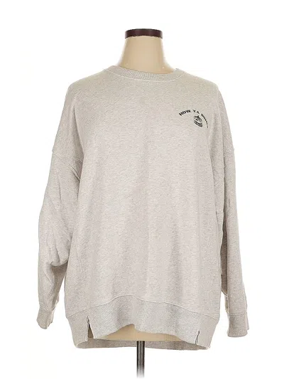 Pre-owned Aerie Pullover Sweater In Silver