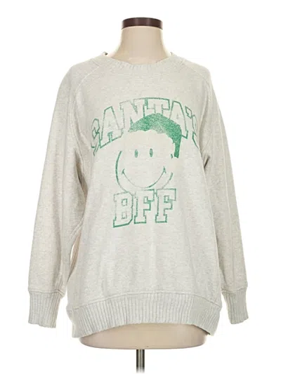 Pre-owned Aerie Pullover Sweater In Silver