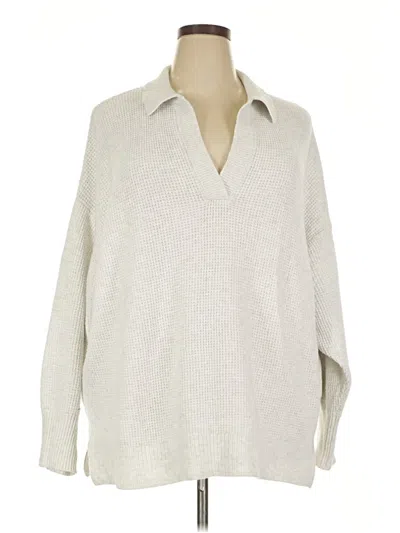 Pre-owned Aerie Pullover Sweater In Silver