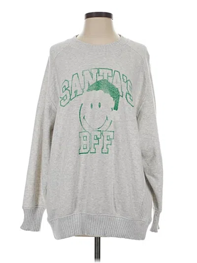 Pre-owned Aerie Pullover Sweater In Silver