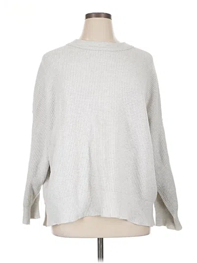 Pre-owned Aerie Pullover Sweater In Silver