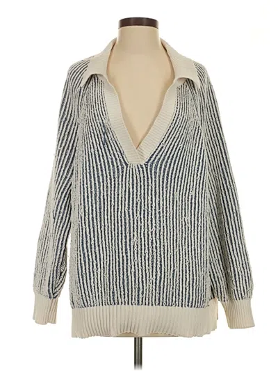 Pre-owned Aerie Pullover Sweater In Silver