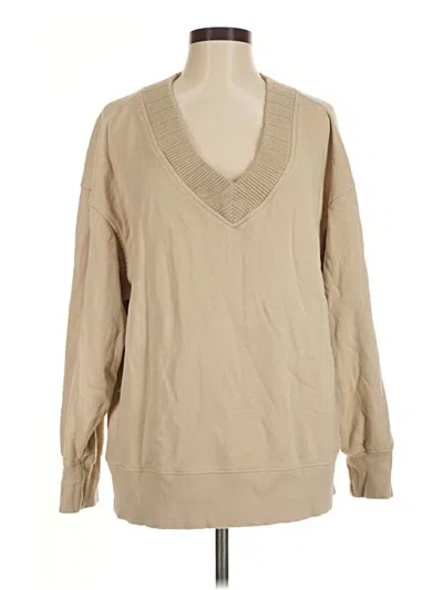 Pre-owned Aerie Pullover Sweater In Tan