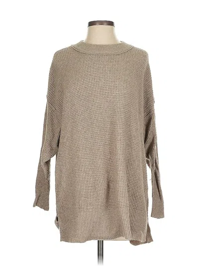 Pre-owned Aerie Pullover Sweater In Tan