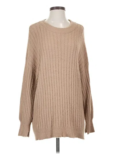 Pre-owned Aerie Pullover Sweater In Tan