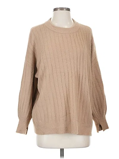 Pre-owned Aerie Pullover Sweater In Tan