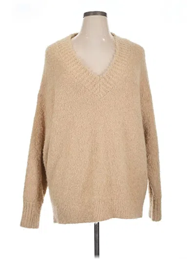 Pre-owned Aerie Pullover Sweater In Tan
