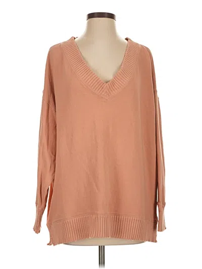 Pre-owned Aerie Pullover Sweater In Tan