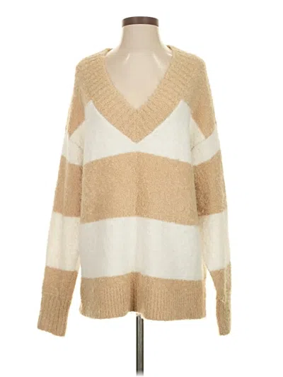 Pre-owned Aerie Pullover Sweater In Tan