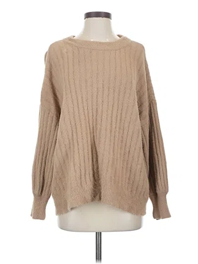 Pre-owned Aerie Pullover Sweater In Tan