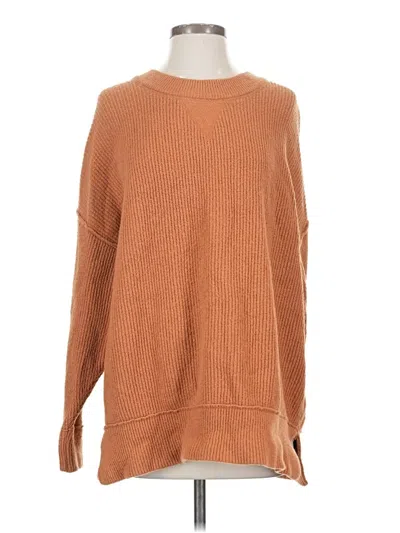 Pre-owned Aerie Pullover Sweater In Tan