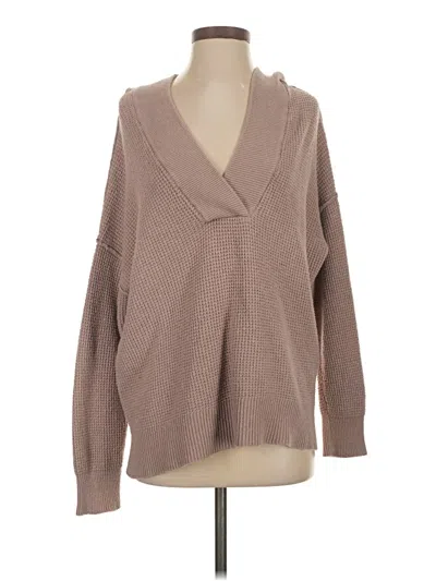 Pre-owned Aerie Pullover Sweater In Tan