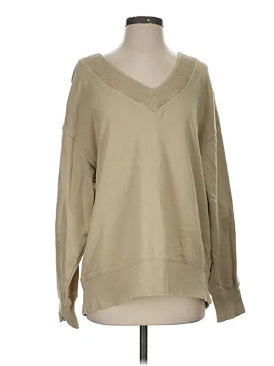 Pre-owned Aerie Pullover Sweater In Tan