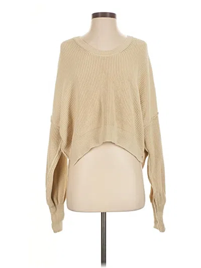 Pre-owned Aerie Pullover Sweater In Tan