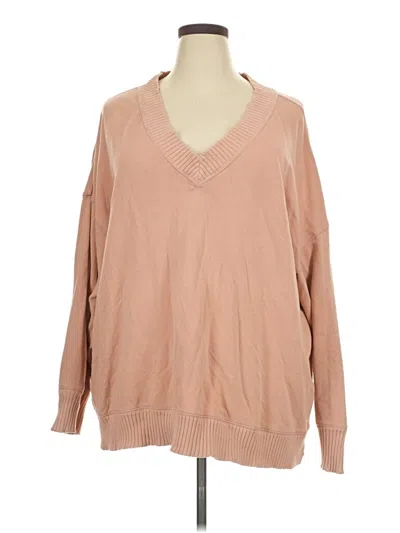 Pre-owned Aerie Pullover Sweater In Tan
