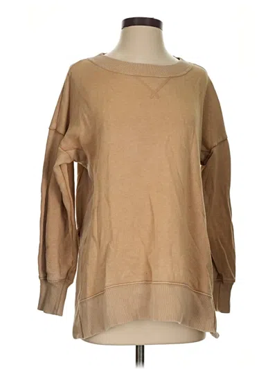 Pre-owned Aerie Pullover Sweater In Tan