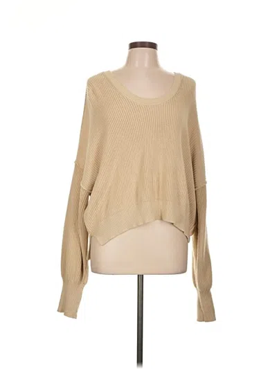 Pre-owned Aerie Pullover Sweater In Tan