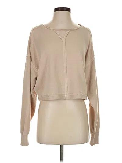 Pre-owned Aerie Pullover Sweater In Tan