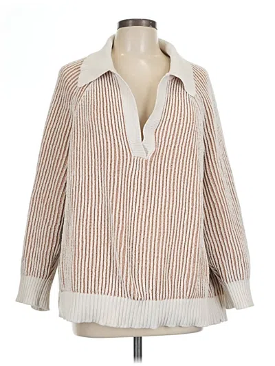 Pre-owned Aerie Pullover Sweater In Tan