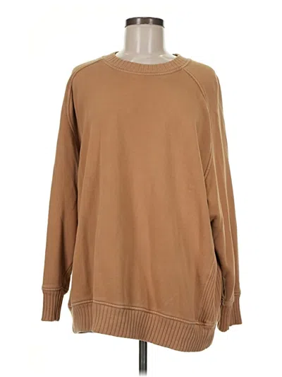 Pre-owned Aerie Pullover Sweater In Tan