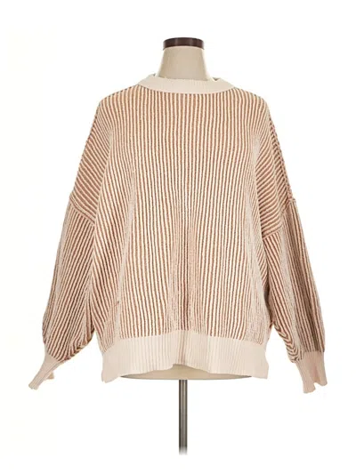 Pre-owned Aerie Pullover Sweater In Tan