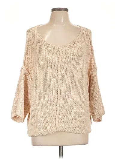Pre-owned Aerie Pullover Sweater In Tan