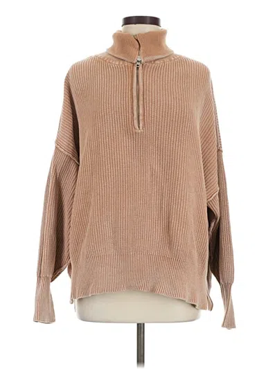 Pre-owned Aerie Pullover Sweater In Tan