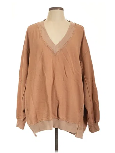 Pre-owned Aerie Pullover Sweater In Tan