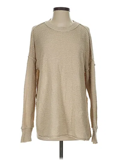 Pre-owned Aerie Pullover Sweater In Tan