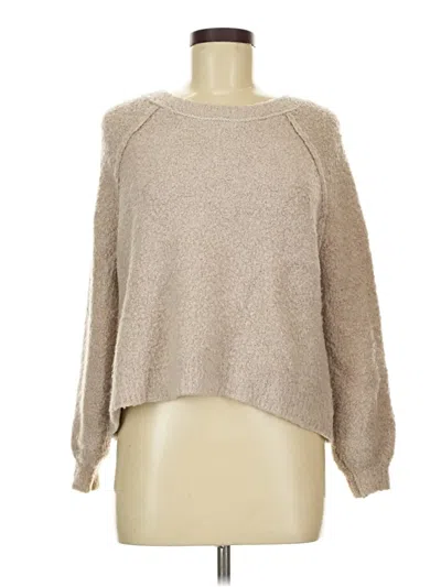 Pre-owned Aerie Pullover Sweater In Tan